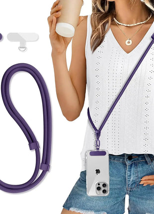 Hanging Neck Mobile Phone Straps Adjustable 360° Rotation Anti-Drop Anti-loss Universal Mobile Phones Lanyard for All Phone Case
