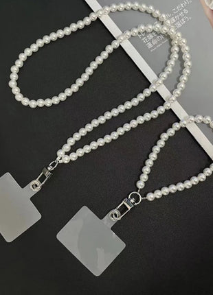 Phone Anti-lost Sling Belt Universal Clip Bag Bag Chain Long Crossbody Chain Hand-beaded Lanyard Women's Mobile Phone Lanyard