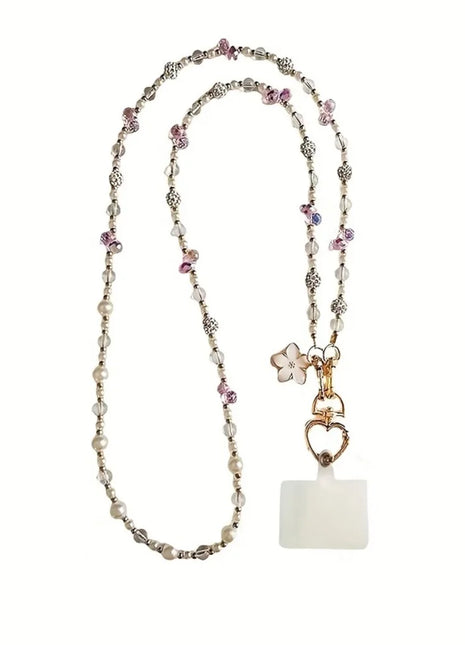 Bag Chain Beaded Crossbody Phone Chain Anti Loss Universal Mobile Phone Crossbody Strap Long-style Colorful Phone Neck Straps