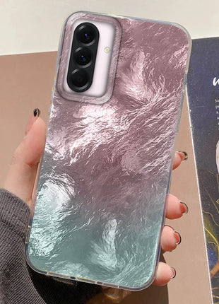 Aesthetics Gradient Vortex Glacier Texture Phone Cases For Samsung Galaxy A57 A16 A36 A37 A17 A56 A55 A54 A35 A34 A26 A25 Cover
