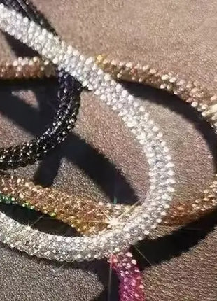 Glitter Flashy Rhinestone Cell Phone Charm Lanyard For Phone Diamond Crystal Phone Wrist Straps Keychain Hanging Anti-lost Rop
