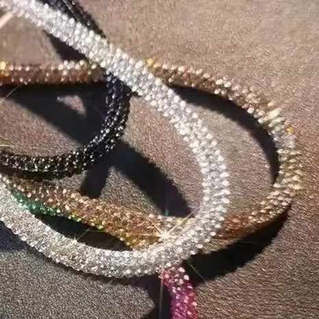 Glitter Flashy Rhinestone Cell Phone Charm Lanyard For Phone Diamond Crystal Phone Wrist Straps Keychain Hanging Anti-lost Rop