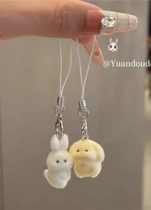 Cute Rabbit Anime Dog Cartoon New Animal Pendant Cute Keychain Phone Case Backpack Wallet Accessories Women Furniture Decoration