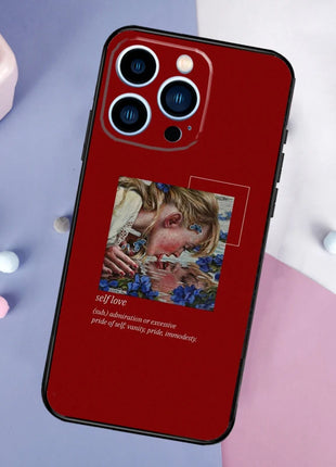 Red aesthetic Phone Case For iPhone 16 16e 15 14 12 13 11 17 Pro Max 12 13 mini 15 16 Plus 17 Air Cover