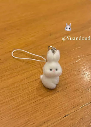 Cute Rabbit Anime Dog Cartoon New Animal Pendant Cute Keychain Phone Case Backpack Wallet Accessories Women Furniture Decoration