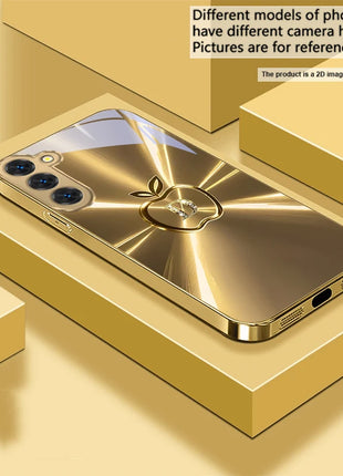 The golden letter "D" For Samsung Galaxy S20 FE S21 S22 S23 Plus S24 Ultra 25Ultra S21+ S9+ S22Plus Golden glass phone case