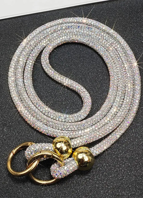 Fashion Luxury Rhinestone Phone Lanyard Glitter Crystal Phone Case Anti-Loss Crossbody Hanging Ornaments Shoulder Strap Keychain