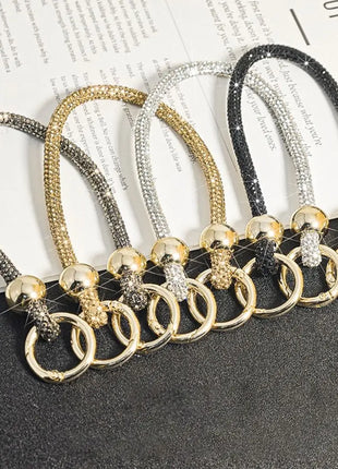 Fashion Luxury Rhinestone Phone Lanyard Glitter Crystal Phone Case Anti-Loss Crossbody Hanging Ornaments Shoulder Strap Keychain