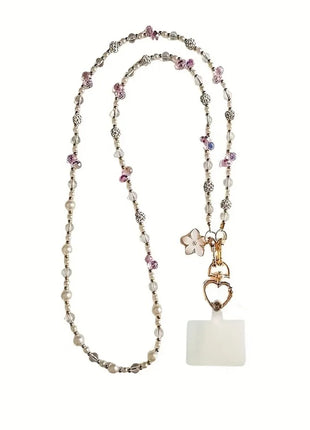 Bag Chain Beaded Crossbody Phone Chain Anti Loss Universal Mobile Phone Crossbody Strap Long-style Colorful Phone Neck Straps