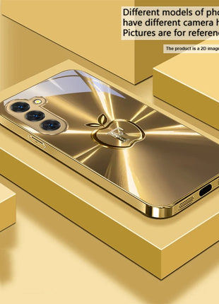 The golden letter "D" For Samsung Galaxy S20 FE S21 S22 S23 Plus S24 Ultra 25Ultra S21+ S9+ S22Plus Golden glass phone case