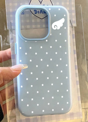 Korean Cute Aesthetics Star Angel Wings 2IN1 Phone Case For Xiaomi Redmi Note 15 14 13 12 11 Pro Plus 5G Redmi 14C 13C 4G Cover