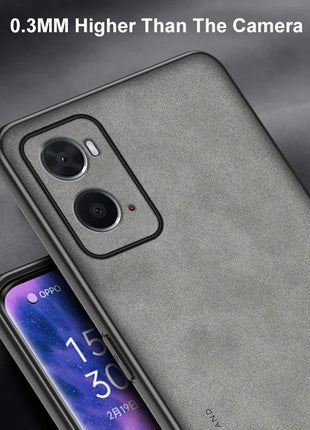 Luxury PU Leather Phone Case For OPPO A36 A76 A96 4G Back Cover Matte Shockproof Full Protection Silicone Case For OPPO A96 5G