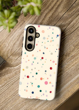 Fcicicase Colorful Circular Dots Pattern Phone Case For Samsung Galaxy A26 A56 A36 A16 A 16 5G Anti-knock Matte Silicone Capa