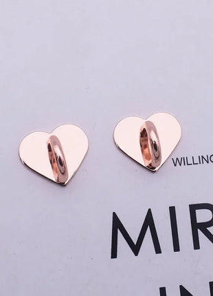 1/5PCS 2/2.4/2.5CM Cute Adhesive Metal Heart Sun Bow Phone Charm Holder Sticking Hooks Phone Case Finger Ring Buckle Accessory