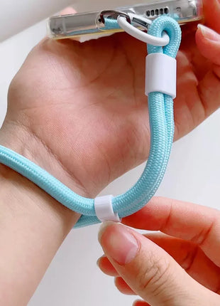 Fashion Candy Color Mobile Phone Lanyard Adjustable Wristband Phone Chain Universal Anti-lost Keychain Cellphone Strap