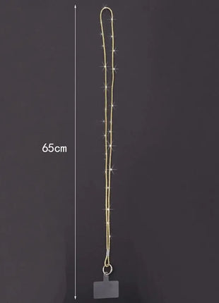 1pc Bright Rhinestone Phone Lanyard Crystal Bling Bling Phone Case Chain Straps Diamond Phone Anti-lost Rope Phone Accessories
