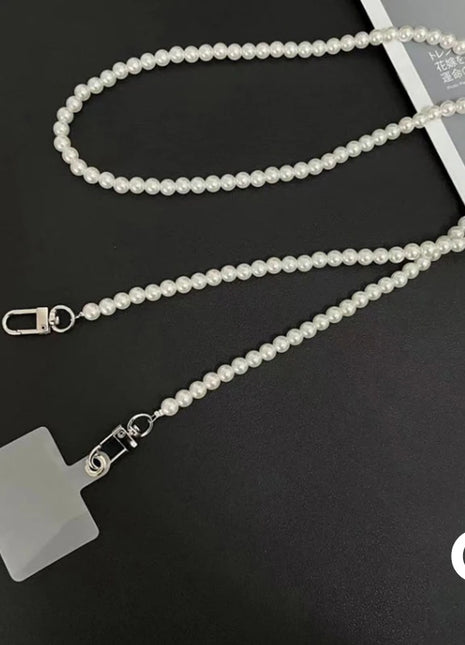 Phone Anti-lost Sling Belt Universal Clip Bag Bag Chain Long Crossbody Chain Hand-beaded Lanyard Women's Mobile Phone Lanyard