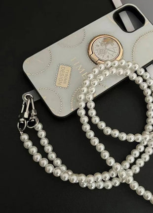 Phone Anti-lost Sling Belt Universal Clip Bag Bag Chain Long Crossbody Chain Hand-beaded Lanyard Women's Mobile Phone Lanyard