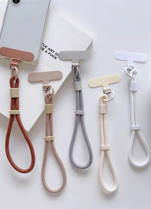 Fashion Candy Color Mobile Phone Lanyard Adjustable Wristband Phone Chain Universal Anti-lost Keychain Cellphone Strap
