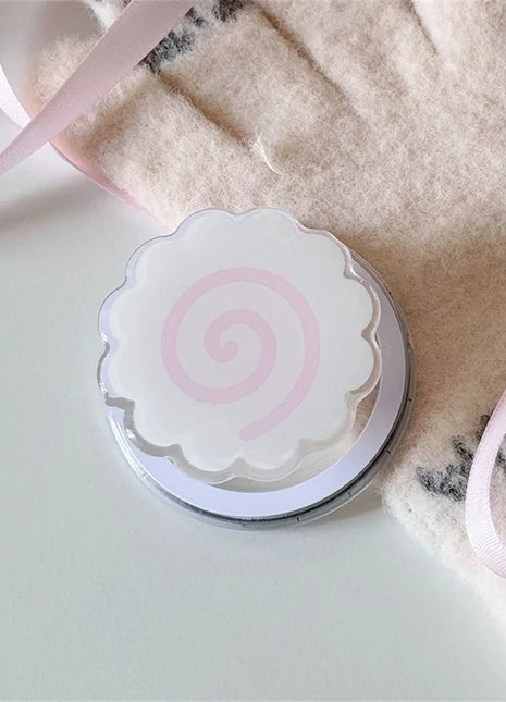 Korean Cute Fish Cake Rolls For Magsafe Magnetic Phone Griptok Grip Tok Stand For iPhone Funny Foldable Wireless Charging Holder