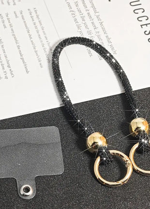 Fashion Luxury Rhinestone Phone Lanyard Glitter Crystal Phone Case Anti-Loss Crossbody Hanging Ornaments Shoulder Strap Keychain