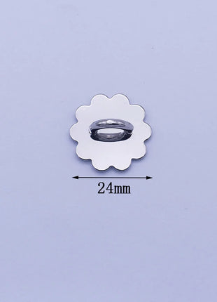 1/5PCS 2/2.4/2.5CM Cute Adhesive Metal Heart Sun Bow Phone Charm Holder Sticking Hooks Phone Case Finger Ring Buckle Accessory