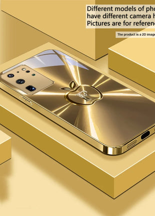 The golden letter "D" For Samsung Galaxy S20 FE S21 S22 S23 Plus S24 Ultra 25Ultra S21+ S9+ S22Plus Golden glass phone case