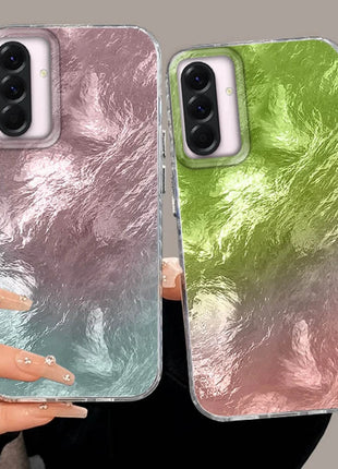 Aesthetics Gradient Vortex Glacier Texture Phone Cases For Samsung Galaxy A57 A16 A36 A37 A17 A56 A55 A54 A35 A34 A26 A25 Cover
