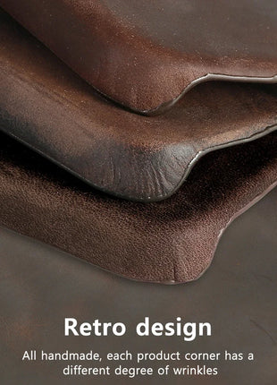 for Magsafe Case for iPhone 15 16 Pro Max 16Pro Retro Luxury Full Grain Cowhide Genuine Oiled PULL-UP Leather Magnetic Cover